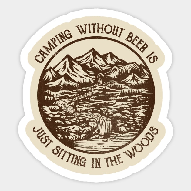 Just Sitting in the Woods Sticker by kg07_shirts